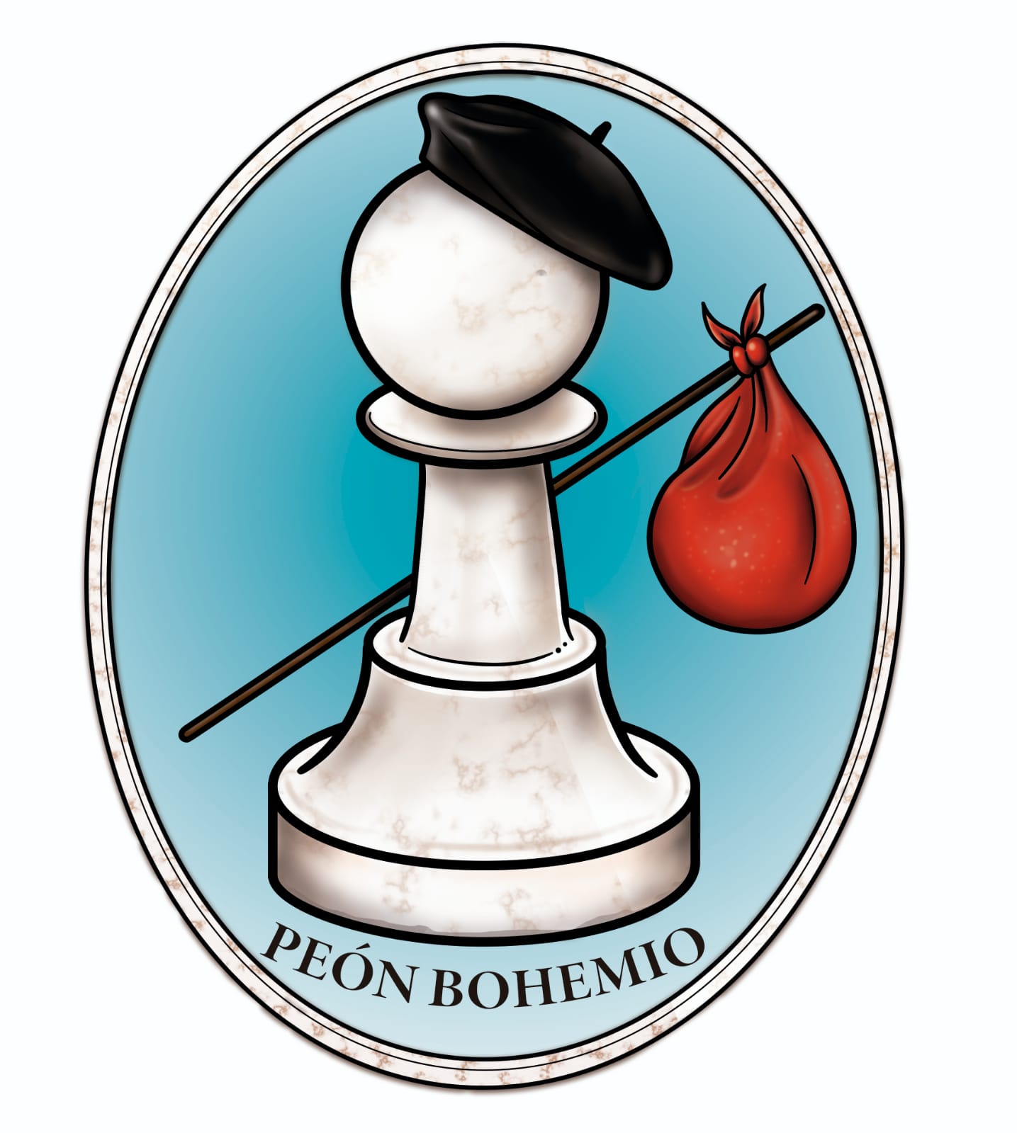 Peon bohemio primer logo.